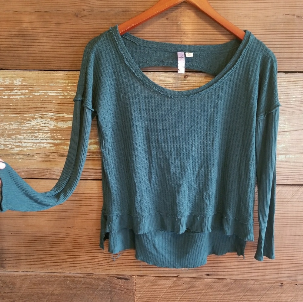 Francesca's Open Back Hi Lo Top - Picture 2 of 5